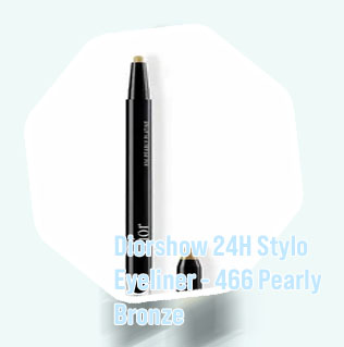 Dior pearly bronze eyeliner