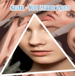 Natural nude makeup look